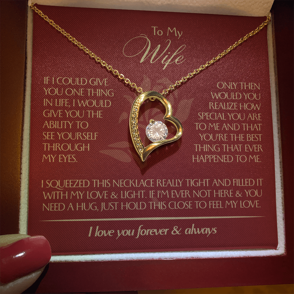 To My Wife - Beautiful Gift Set - Forever Love Necklace - WFL001