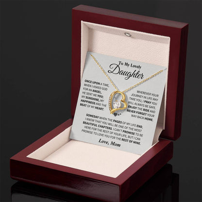 To My Daughter - Love Dad - Beautiful Gift Set - Forever Love Necklace - DFL018
