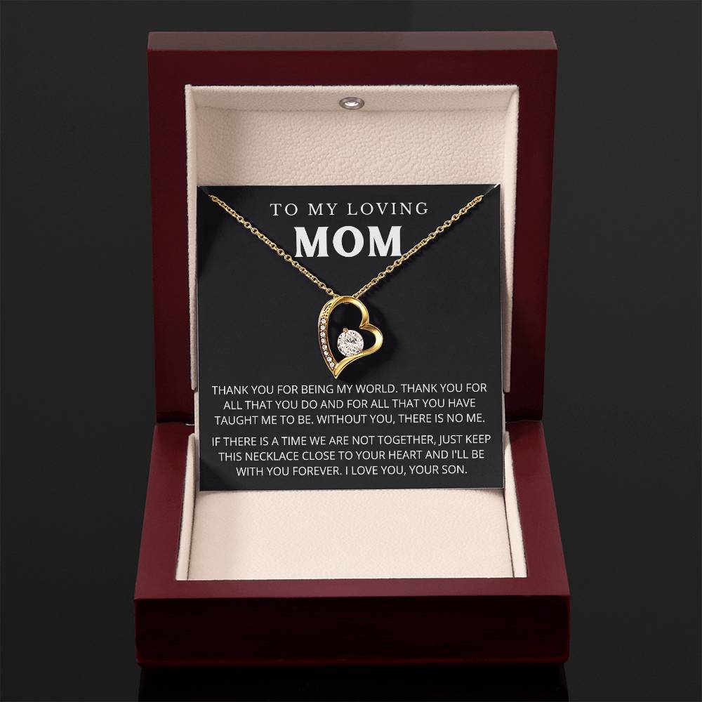 To My Mom - Beautiful Gift Set - Forever Love Necklace - MFL005