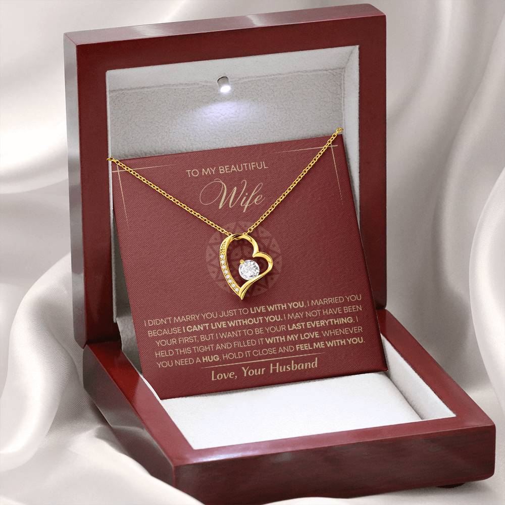 To My Wife - Beautiful Gift Set - Forever Love Necklace - WFL002