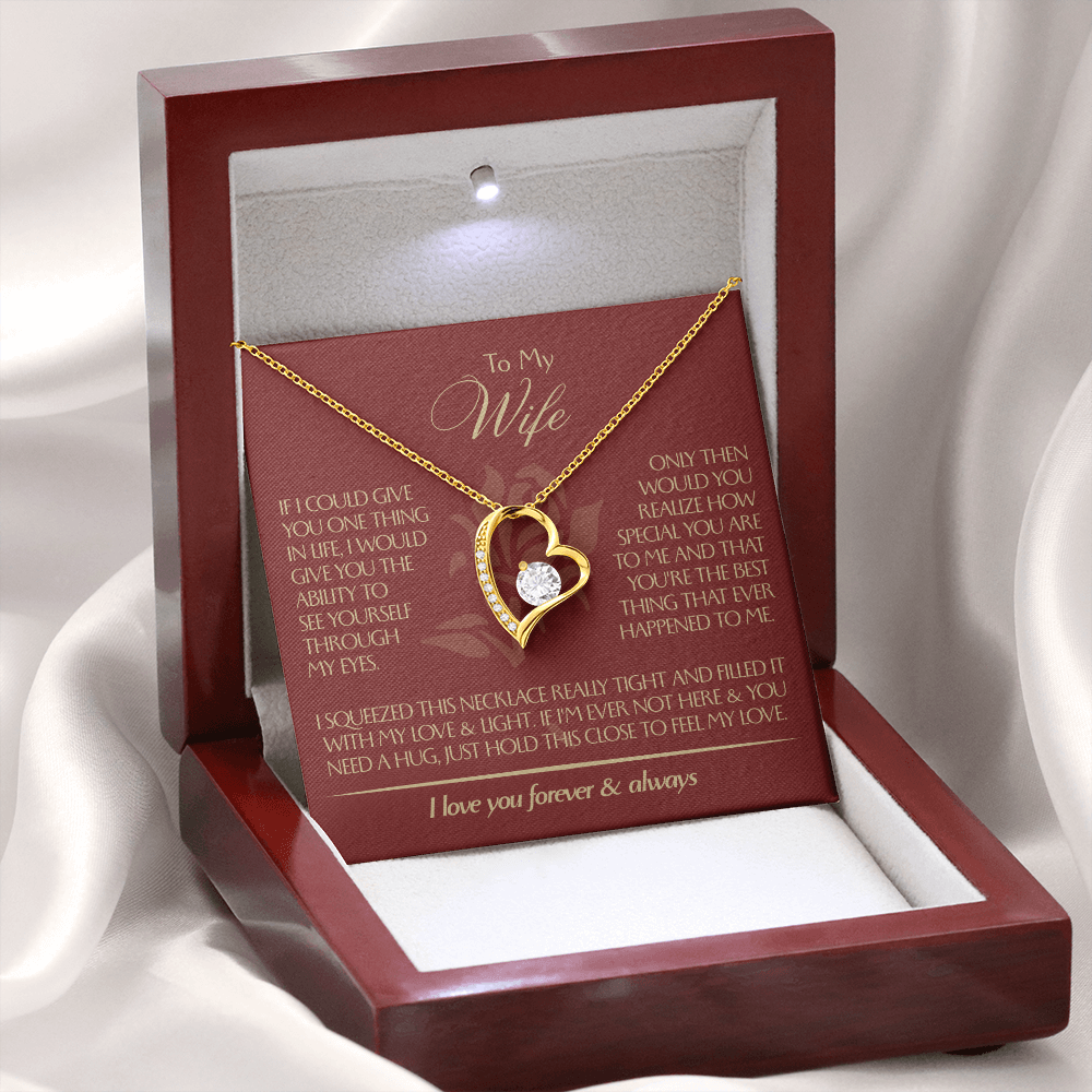 To My Wife - Beautiful Gift Set - Forever Love Necklace - WFL001