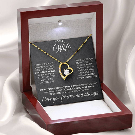 To My Wife - Beautiful Gift Set - Forever Love Necklace - WFL006