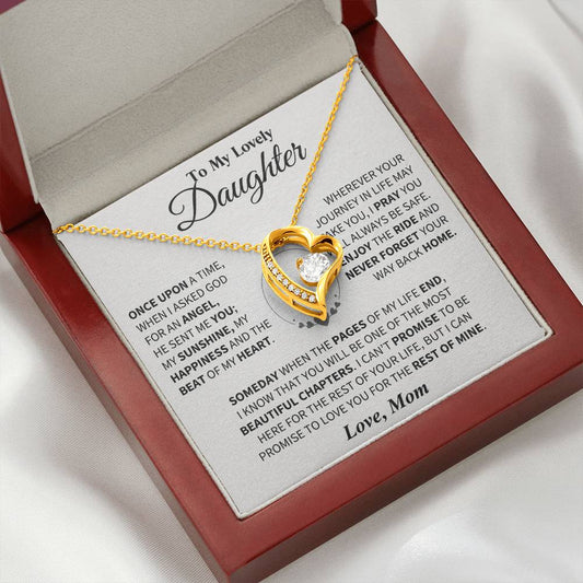 To My Daughter - Love Dad - Beautiful Gift Set - Forever Love Necklace - DFL018