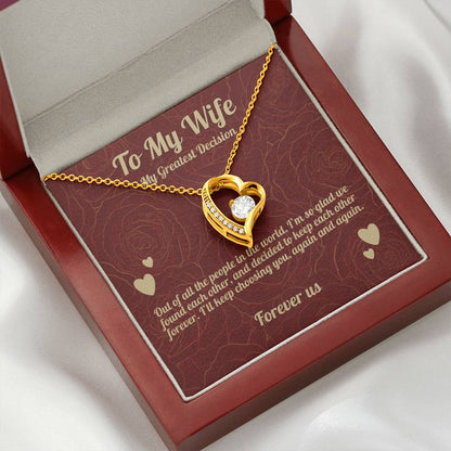 To My Wife - Beautiful Gift Set - Forever Love Necklace - WFL009