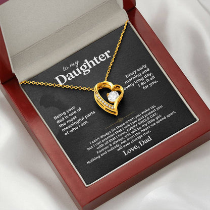 To My Daughter - Love Dad - Beautiful Gift Set - Forever Love Necklace - DFL023