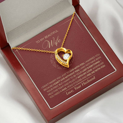To My Wife - Beautiful Gift Set - Forever Love Necklace - WFL002