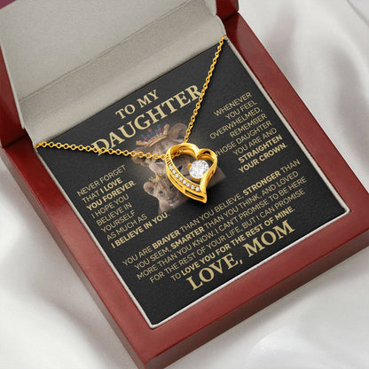 To My Daughter - Love Dad - Beautiful Gift Set - Forever Love Necklace - DFL004