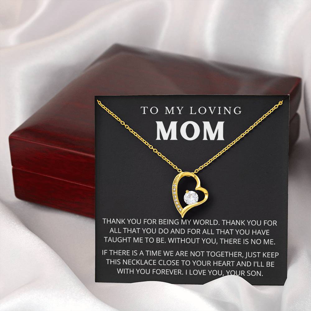 To My Mom - Beautiful Gift Set - Forever Love Necklace - MFL005