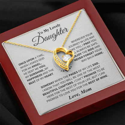 To My Daughter - Love Dad - Beautiful Gift Set - Forever Love Necklace - DFL018