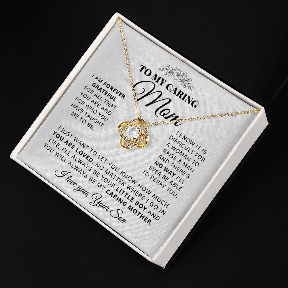 To My Mom - Beautiful Gift Set - Love Knot Necklace -MLK003