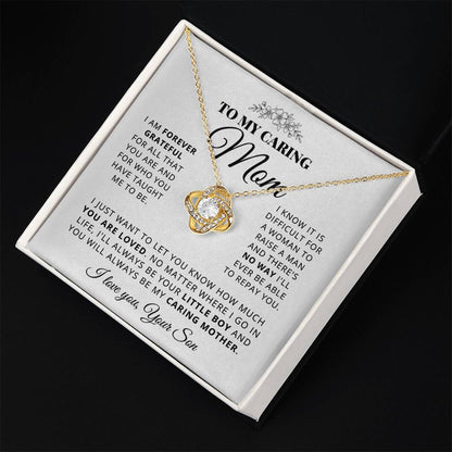 To My Mom - Beautiful Gift Set - Love Knot Necklace -MLK003