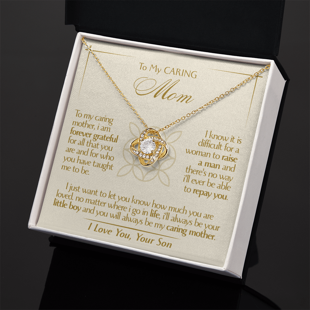 To My Mom - Beautiful Gift Set - Love Knot Necklace -MLK001