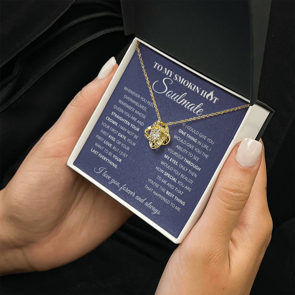 To My Wife - Beautiful Gift Set - Love Knot Necklace - WLKL004