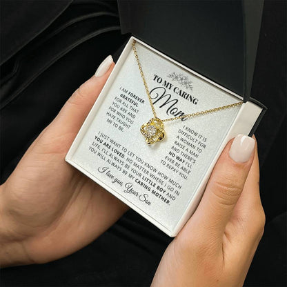 To My Mom - Beautiful Gift Set - Love Knot Necklace -MLK003