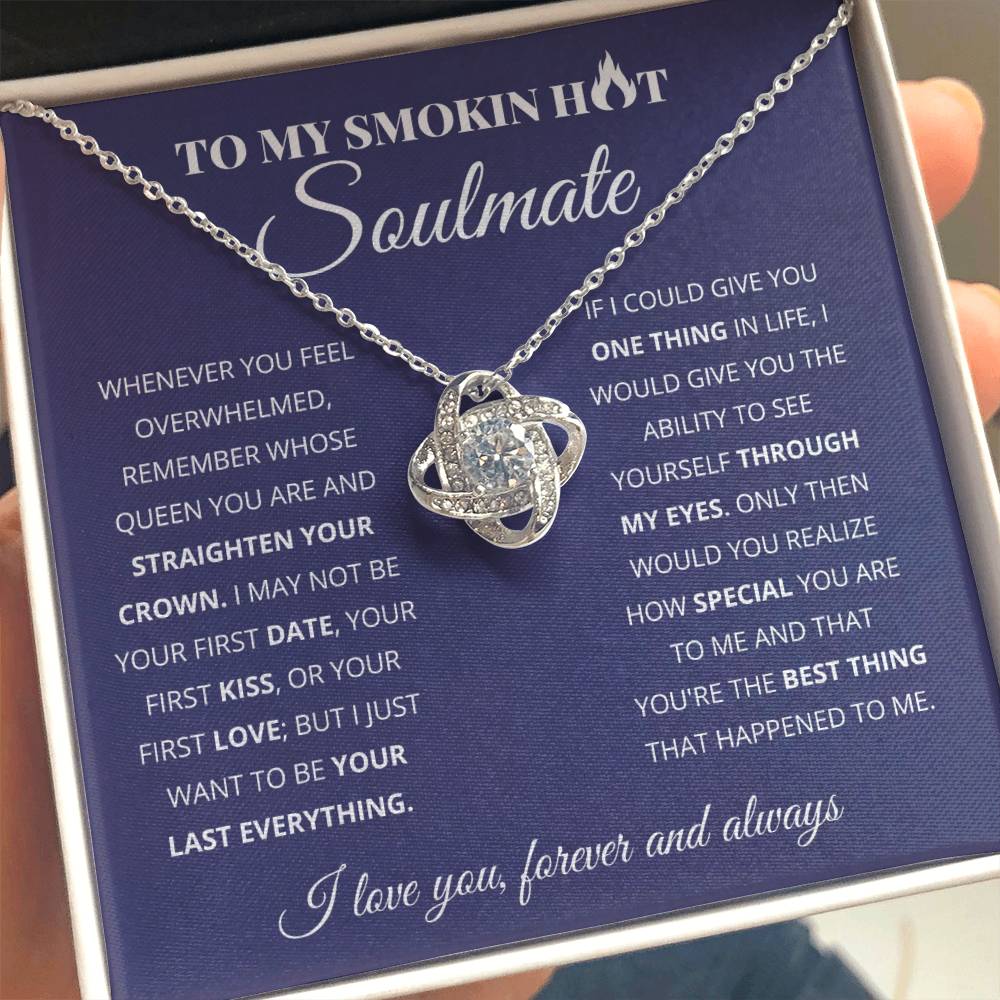 To My Wife - Beautiful Gift Set - Love Knot Necklace - WLKL004