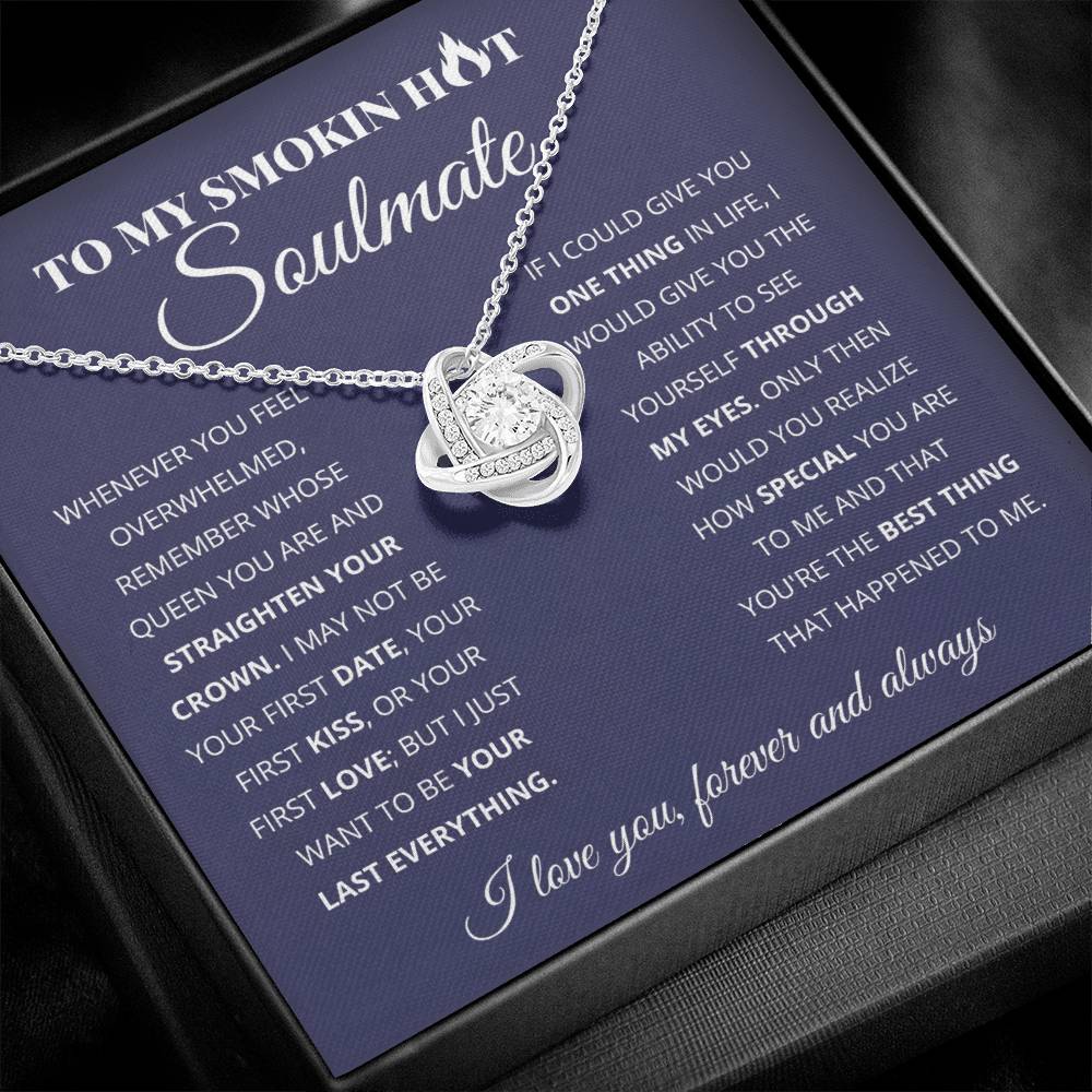 To My Wife - Beautiful Gift Set - Love Knot Necklace - WLKL004