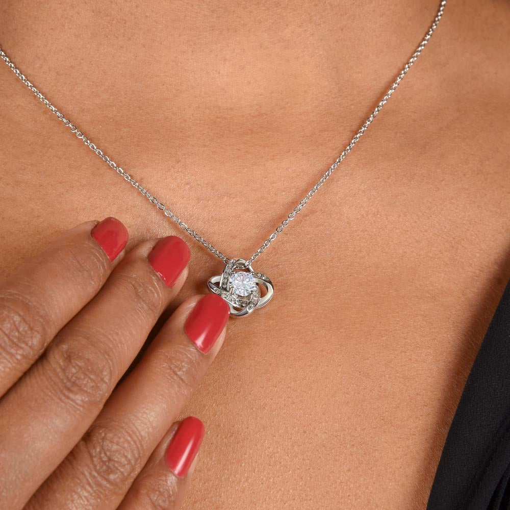 To My Mom - Beautiful Gift Set - Love Knot Necklace -MLK004