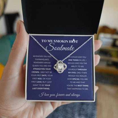 To My Wife - Beautiful Gift Set - Love Knot Necklace - WLKL004