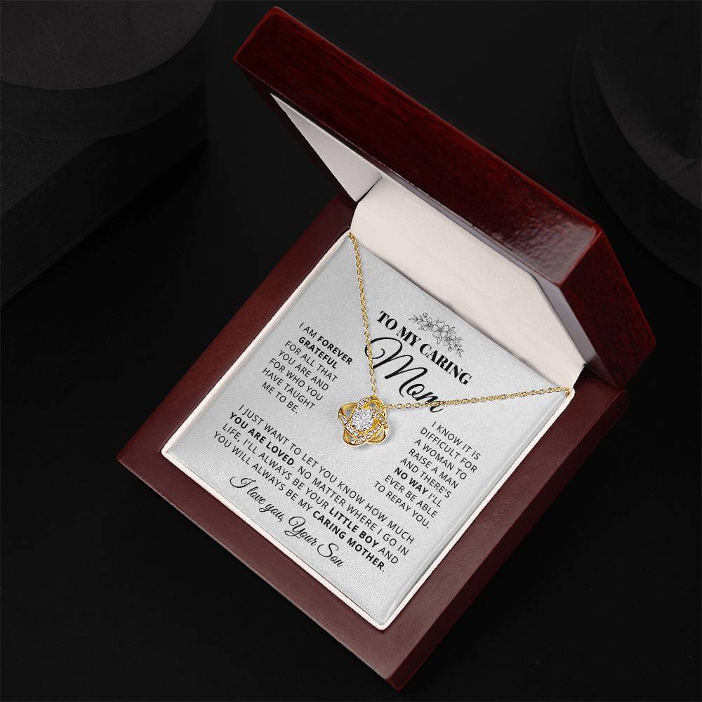To My Mom - Beautiful Gift Set - Love Knot Necklace -MLK003