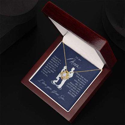 To My Mom - Beautiful Gift Set - Love Knot Necklace -MLK002