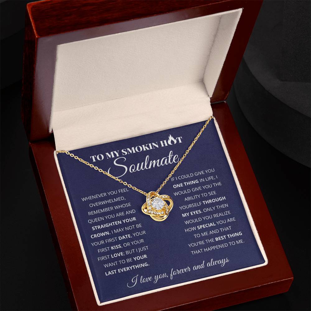 To My Wife - Beautiful Gift Set - Love Knot Necklace - WLKL004