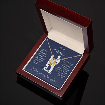 To My Mom - Beautiful Gift Set - Love Knot Necklace -MLK002