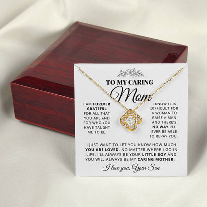 To My Mom - Beautiful Gift Set - Love Knot Necklace -MLK003