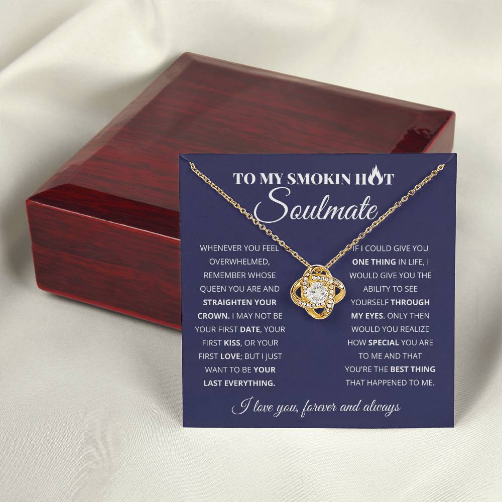 To My Wife - Beautiful Gift Set - Love Knot Necklace - WLKL004