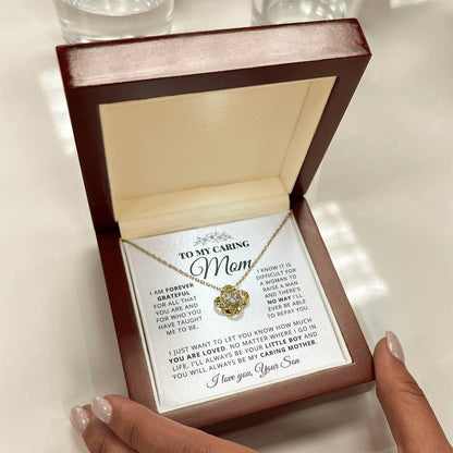 To My Mom - Beautiful Gift Set - Love Knot Necklace -MLK003