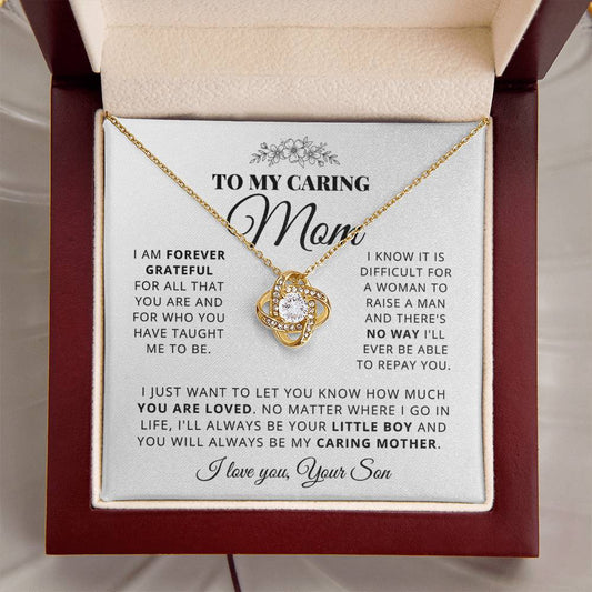 To My Mom - Beautiful Gift Set - Love Knot Necklace -MLK003