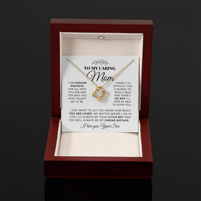 To My Mom - Beautiful Gift Set - Love Knot Necklace -MLK003