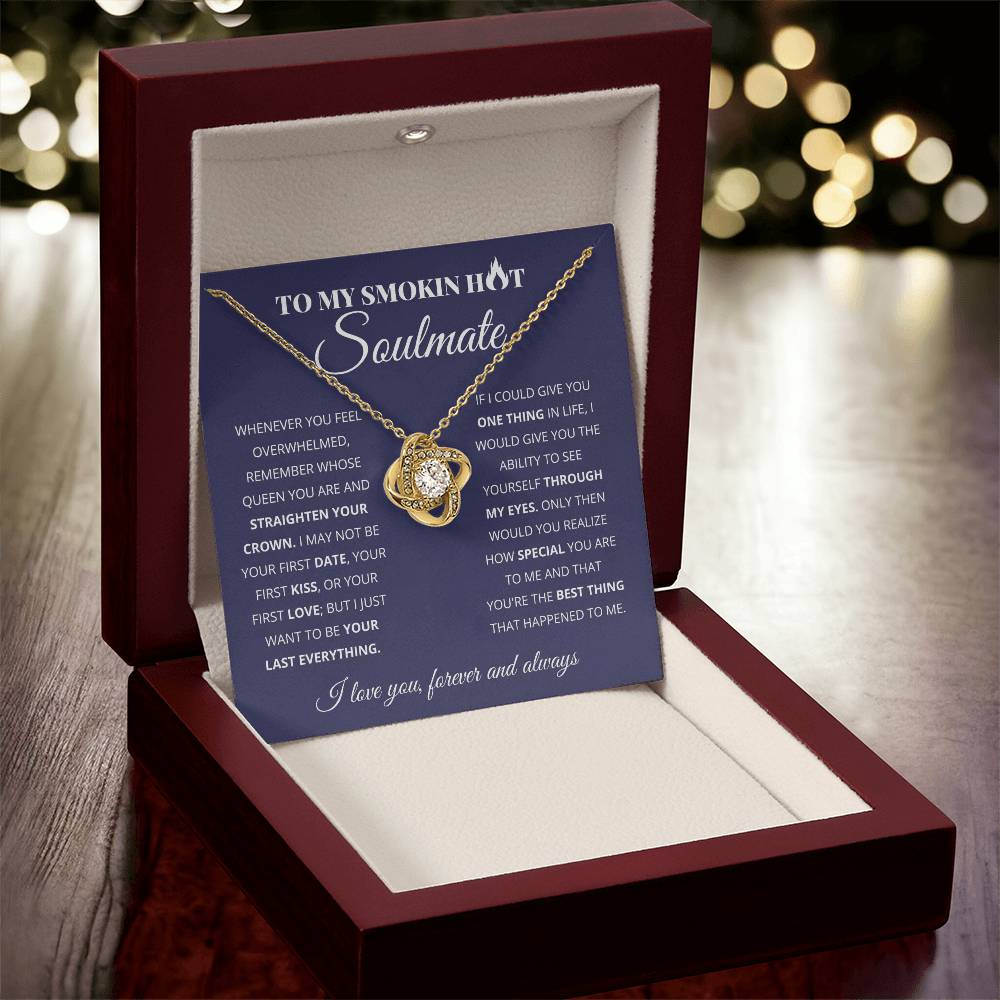 To My Wife - Beautiful Gift Set - Love Knot Necklace - WLKL004