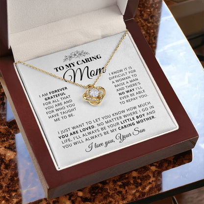 To My Mom - Beautiful Gift Set - Love Knot Necklace -MLK003
