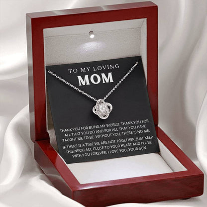 To My Mom - Beautiful Gift Set - Love Knot Necklace -MLK005