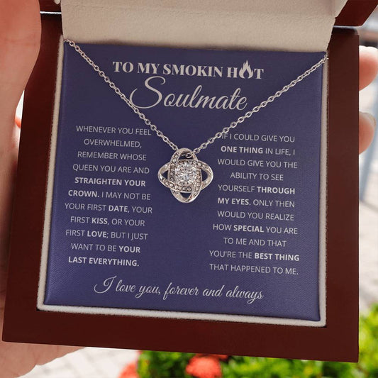 To My Wife - Beautiful Gift Set - Love Knot Necklace - WLKL004