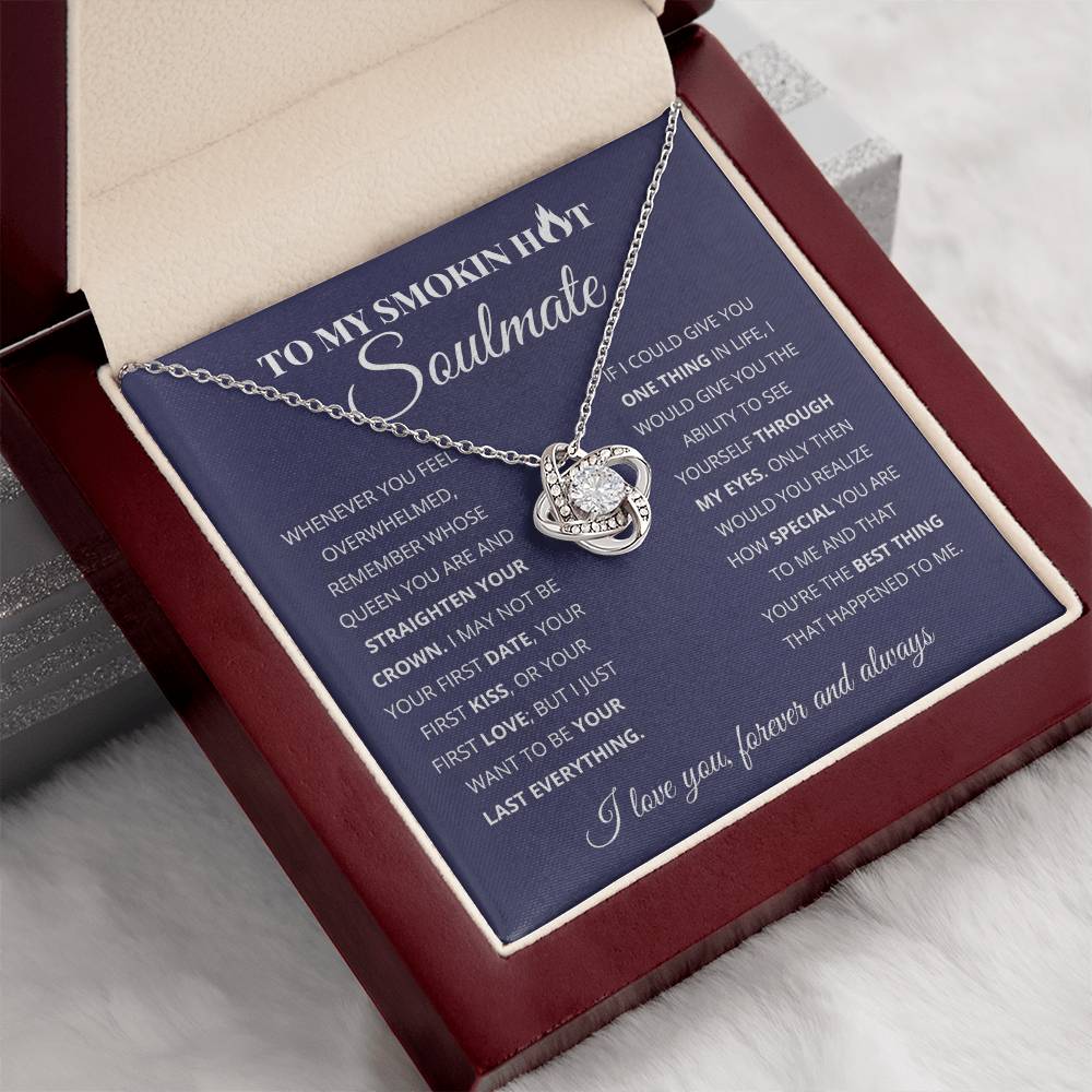 To My Wife - Beautiful Gift Set - Love Knot Necklace - WLKL004