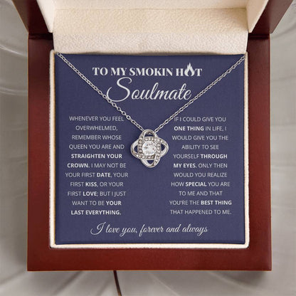 To My Wife - Beautiful Gift Set - Love Knot Necklace - WLKL004