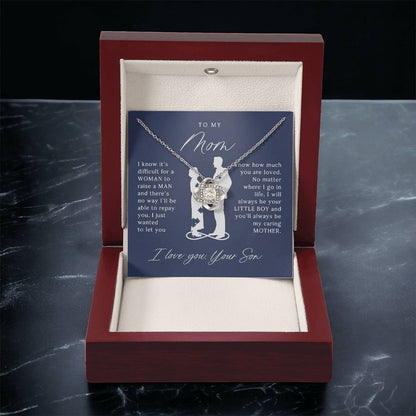 To My Mom - Beautiful Gift Set - Love Knot Necklace -MLK002