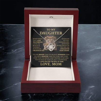 To My Daughter - Love Dad - Beautiful Gift Set - Love Knot Necklace -DLK015