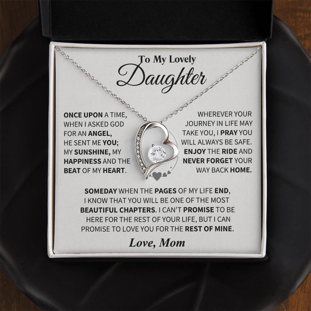 To My Daughter - Love Dad - Beautiful Gift Set - Forever Love Necklace - DFL018