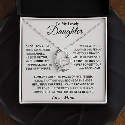 To My Daughter - Love Dad - Beautiful Gift Set - Forever Love Necklace - DFL018