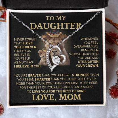 To My Daughter - Love Dad - Beautiful Gift Set - Forever Love Necklace - DFL004