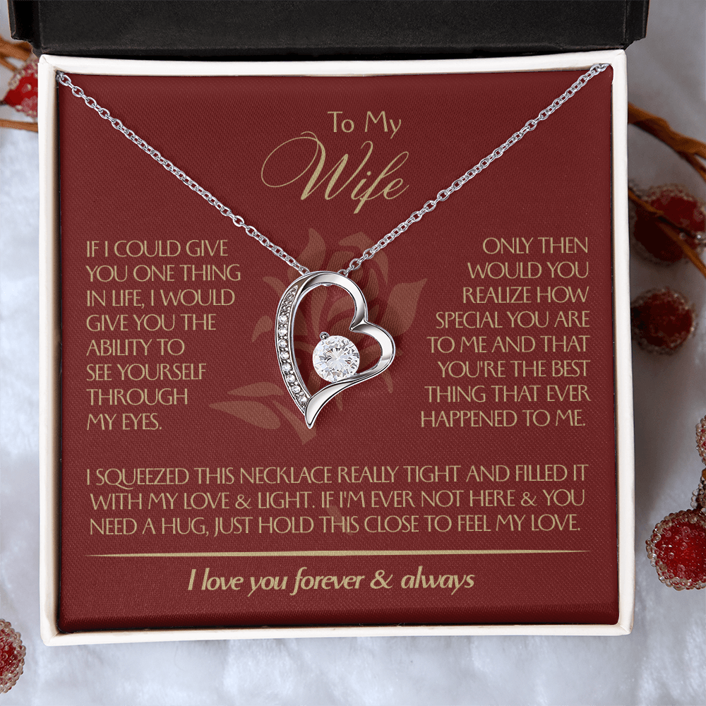 To My Wife - Beautiful Gift Set - Forever Love Necklace - WFL001