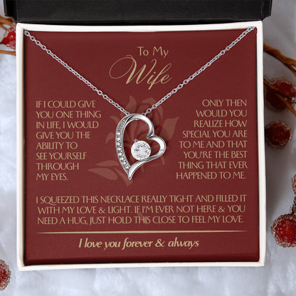 To My Wife - Beautiful Gift Set - Forever Love Necklace - WFL001