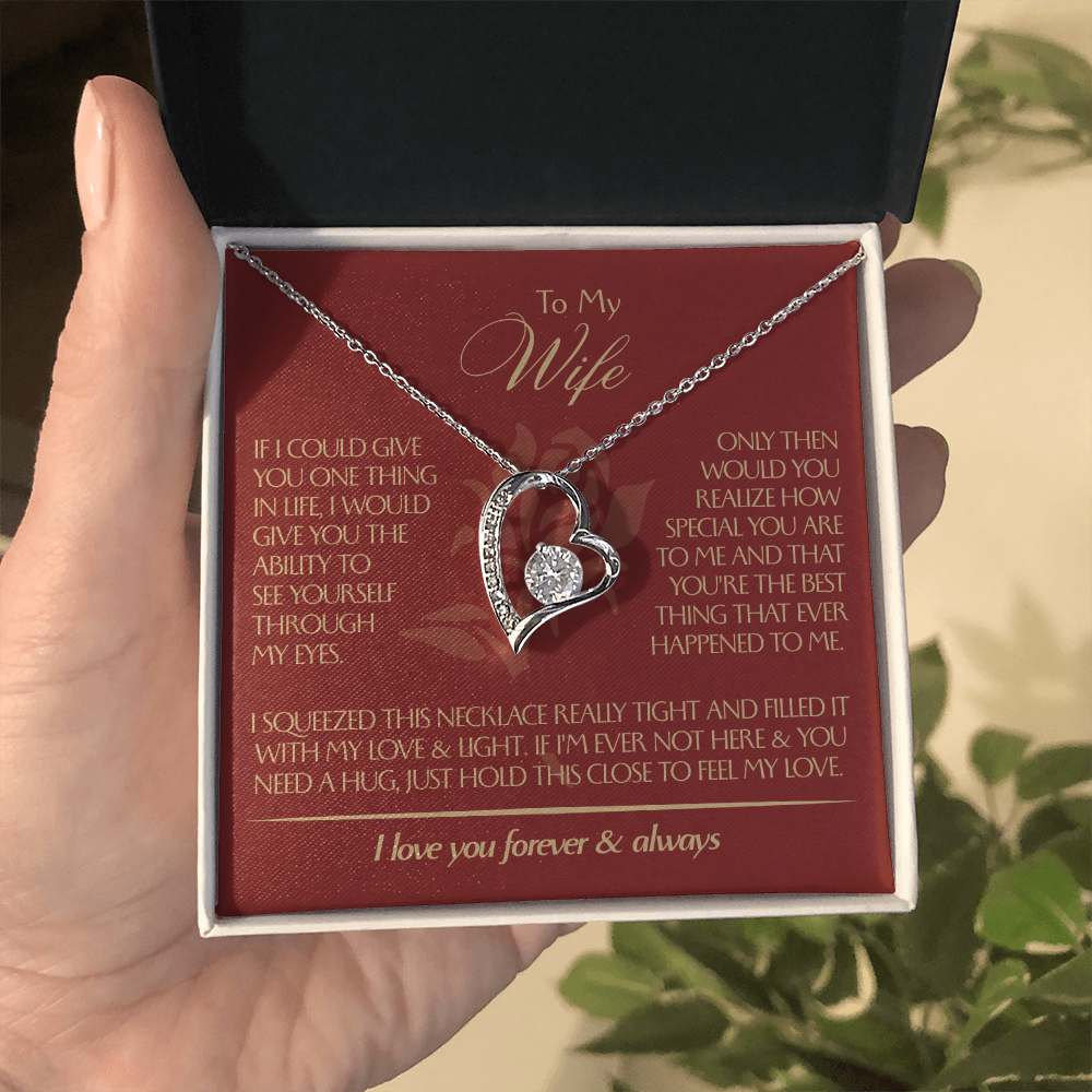 To My Wife - Beautiful Gift Set - Forever Love Necklace - WFL001