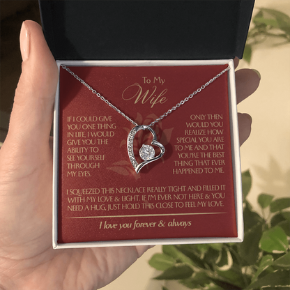 To My Wife - Beautiful Gift Set - Forever Love Necklace - WFL001
