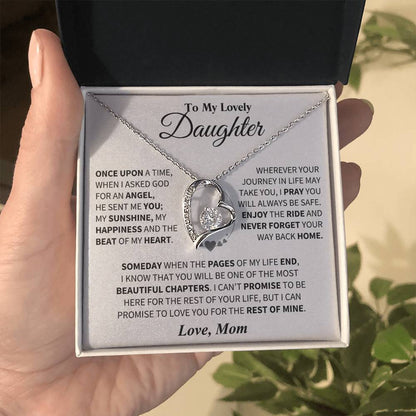 To My Daughter - Love Dad - Beautiful Gift Set - Forever Love Necklace - DFL018