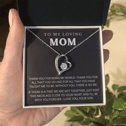 To My Mom - Beautiful Gift Set - Forever Love Necklace - MFL005
