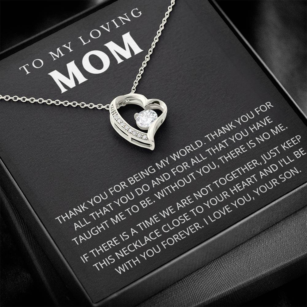 To My Mom - Beautiful Gift Set - Forever Love Necklace - MFL005