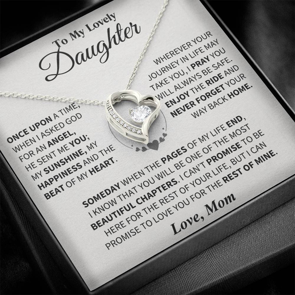 To My Daughter - Love Dad - Beautiful Gift Set - Forever Love Necklace - DFL018